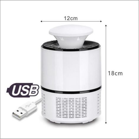 zapper anti-moustique-onde lumineuse -365UV, sain sans rayonnement-répulsif anti-moustiques LED de bureau domestique-blanc (1/4)