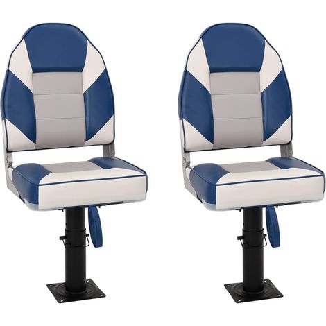 Maison Exclusive - Sedili Barca con Supporto 2pz Altezza Regolabile Girevole 360°