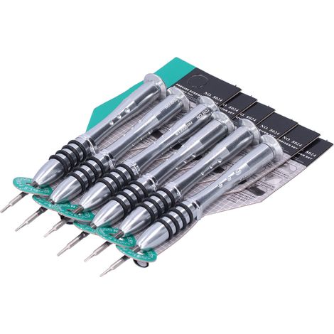 Präzisions-Demontage- und Reparaturwerkzeugsatz inklusive 6 Pentalobe-Schraubendrehern aus Chrom-Vanadium-Stahl (1,2 x 25). (1/5)