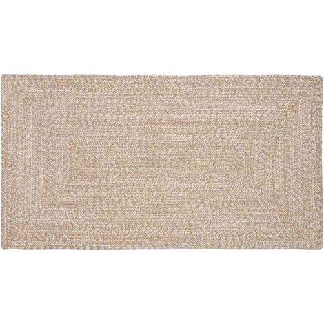 Tapis en jute blanc naturel, 60 x 110 cm (1/5)