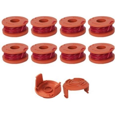 10 Pcs Fil Coupe Bordure Compatible avec Coupe Bordure WORX,Ø 1,65mm & 3m Bobine Fil Coupe Bordure,Ligne de Bobine de Coupe de Remplacement (1/5)