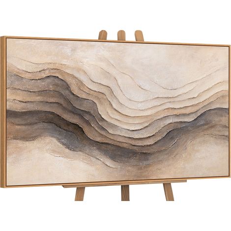 Gemälde Erinnerung der Erde Rahmen Eichefarben 120x80 cm (1/5)