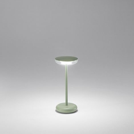 Lampada da tavolo Soap LED 2W 188LM 3000K ricaricabile a batterie colore verde salvia (1/2)