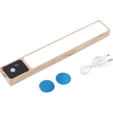 Lot magnétique en bois de camphre LED sans fil à induction humaine pour placard, lumière de nuit à gradation (1/5)