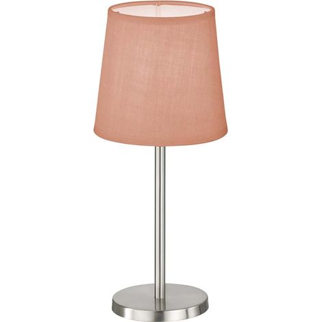 Lampe de table, lampe d'appoint, lampe de chevet, lampe de bureau, rose chrome, H 30 cm (1/3)