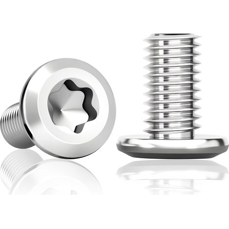 Lot de 60 vis à tête plate M4x12 mm, inox Torx (1/5)