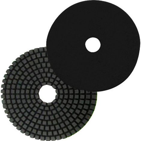 Diamwood – Pad de polissage diamanté auto-agrippant 125 mm – Grain BUFF – Pour marbre, granit, pierre naturelle – Haute qualité, fabriqué en Allemagne (1/2)