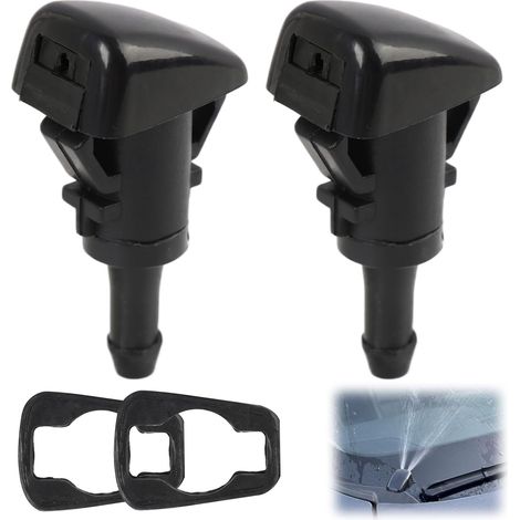 2 Pièce Buses de Lave-Glace pour Pare-Brise de Voiture 5116079A,Gicleurs de Lave-Glace Avant,Remplacement Direct,Installation Facile,Pièces de Rechange pour Nettoyage de Pare-Brise (1/5)