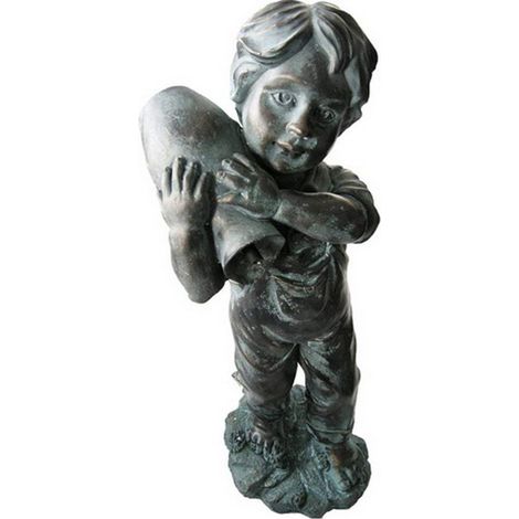 Ubbink – Fontaine de jardin gargouille en polyrésine – Hauteur 48 cm – Pour pompe de jardin – Tuyau d'arrivée 9-13 mm