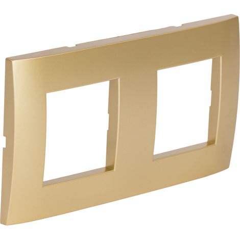Plaque de finition double Kalya - Or - Zenitech