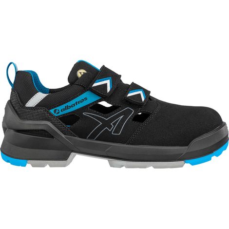 Sandalias de trabajo veganas Albatros Forge Air Blak/Blue Low S1 ESD FO SR - 50 (EU) (1/5)