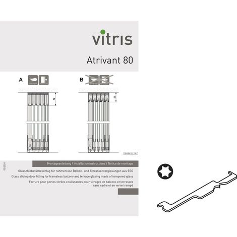 VITRIS Atrivant 80 Montage Zubehör-Set je Anlage (1/2)