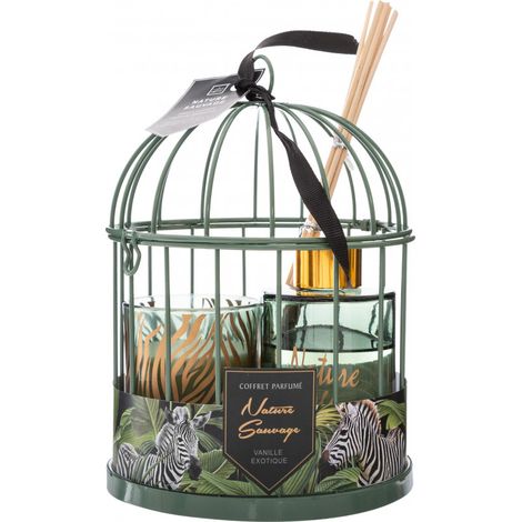 Coffret cage avec diffuseur et bougie "Instants volés" Atmosphera