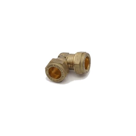 PrimaPlus Compression Elbow 15mm Pack of 10 - Brass Fittings (1/3)