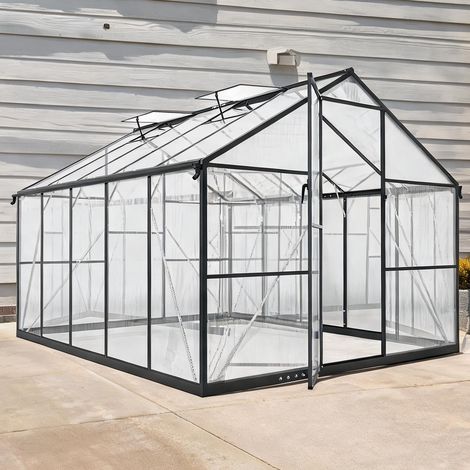 Serre de jardin en alluminio policarbonato 304 x 247 x 205 cm (1/5)