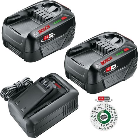 Bosch Starter Set 18V PBA 4.0Ah 2x Battery + Fast Charger AL1844 - Power For All (1/5)