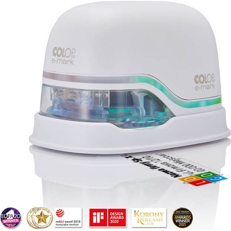 Marcador electrónico E-mark plus con estuche y regla, blanco - Marcador portátil (1/5)