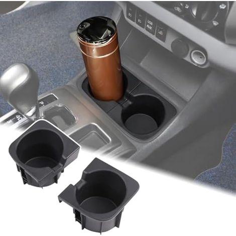 Aunginsy Porte-gobelet pour console centrale compatible avec Toyota Tacoma 2006-2015 - Plateau organisateur de console de changement de vitesse - Porte-gobelet double de rechange en TPE (1/5)