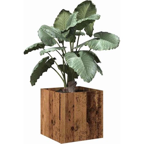 Pflanzgefäß Altholz-Optik 40x40x40 cm Holzwerkstoff
