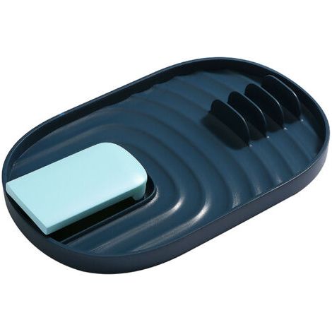 VtiziklPorte-ustensiles de cuisine et porte-couvercle de marmite Porte-cuillère pliable et porte-couvercle avec égouttoir, porte-ustensiles de cuisine pour spatule, pinces (1/4)
