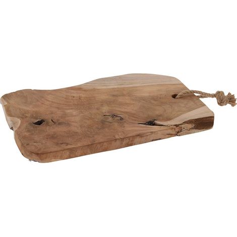 Deko-Tablett aus Teakholz, Schilfplatte, Kerzenplatte - Home Styling Collection