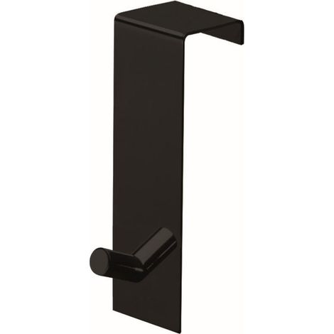 Gancho Para Abrigos Sobre La Puerta Negro Mate