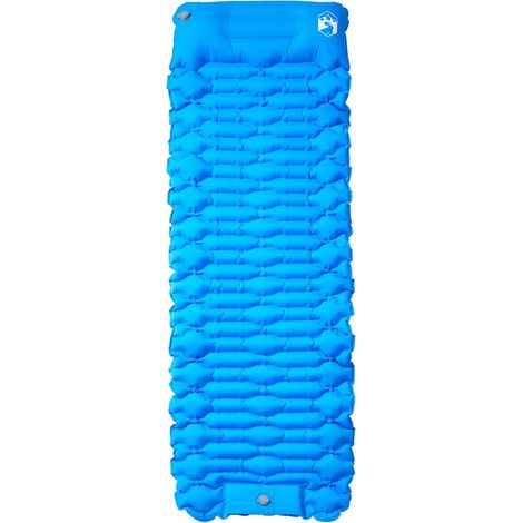 Matelas,Matelas de camping autogonflant avec oreiller 1 personne bleu CFW354208 (1/5)