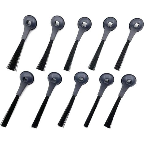 Paquete de 10 cepillos laterales de repuesto compatibles con las aspiradoras Shark ION Robot IQ R101AE (RV1001AE), IQ R101 (RV1001), RV1000 AV911S AV2501AE RV2502AE