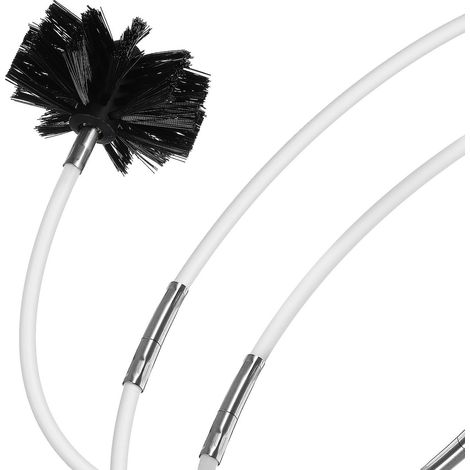 Filiyano – Kit de nettoyage de ventilation, brosse de cheminée, brosse de ventilation avec tuyau de raccordement, accessoires pour outils de nettoyage (1/2)