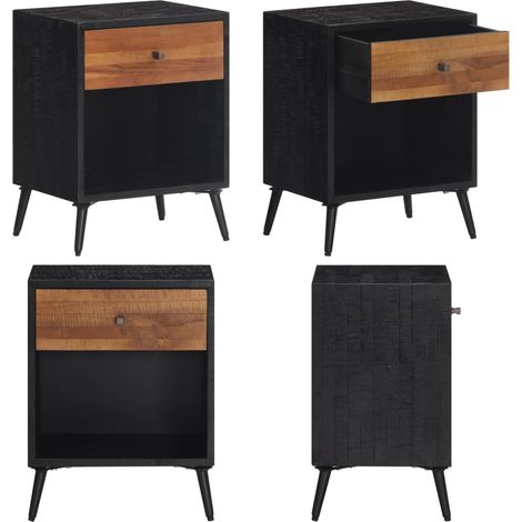 Table de chevet 40x30x50 cm bois massif de teck - Table De Chevet - Meuble De Chambre - Table Nuit - Commode - Mobilier En Teck - Home & Living (1/5)