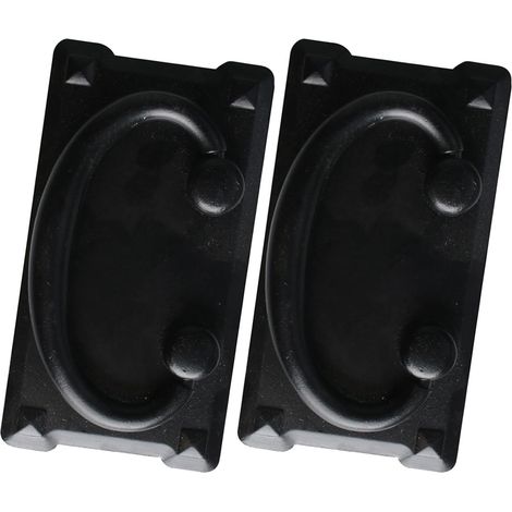 Poignées anneaux noires vintage ibasenice, lot de 2, faciles à (1/5)