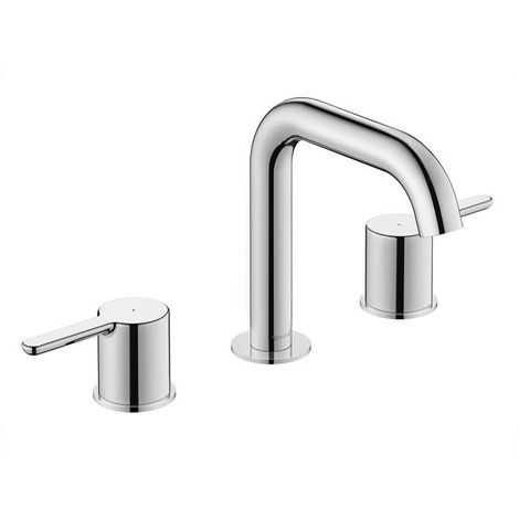 mitigeur lavabo 3 trou s C.1, saillie 140 mm, sans bonde à tirette, chromé DURAVIT