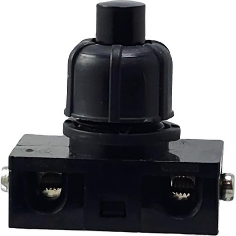 CCYKXA Flush-mounted push-button switch with screw contacts for lamps and appliances, 250V, 2A, Black (1/5)