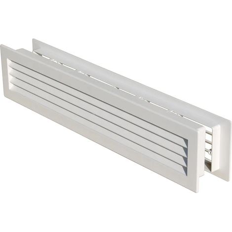 GRIGLIA AEREAZIONE MM 480X98 PLASTICA BIANCA