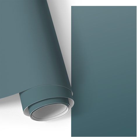 Möbelfolie - Klebefolie für Möbel - Selbstklebende - Deko-Folie für Küche Schrank Tisch & Fensterbank - Dunkles Türkis 50x100 cm