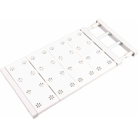 Séparateurs de placard, séparateurs d'étagères, séparateurs de placard extensibles et perforés pour une organisation optimale. Longueur : 48 à 80 cm (18,90 à 31,50 po). (1/5)