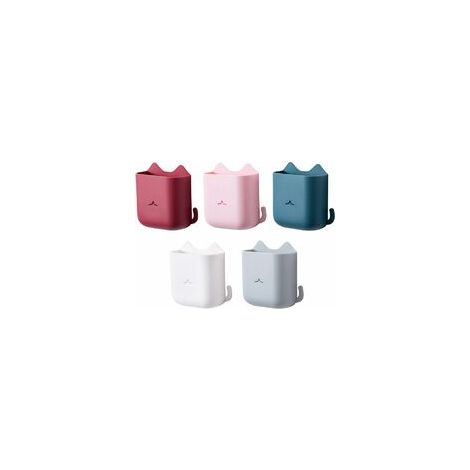 boîte dorganisateur de médias, 5pcs Boîte de Rangement à télécommande Auto-adhésive, Supports de télécommande universels pour Support Mural, pour la Maison et Le Bureau (1/5)