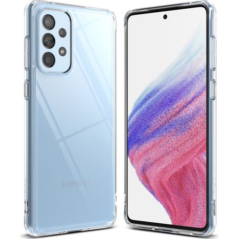 Custodia con cornice in gel trasparente per Galaxy A73 Fusion (1/5)