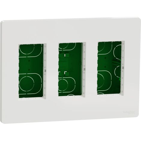 Caja de empotrar para puesto de trabajo de Schneider 3