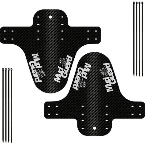 Garde-boue VTT Avant et Arrière, Protection Boue de Vélo de Montagne Réglable, Accessoire Cyclisme avec Serre-câbles (1/5)