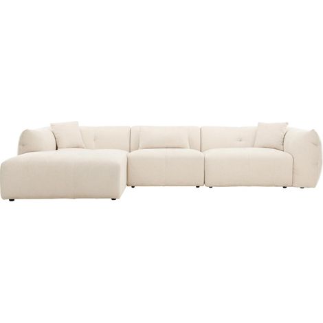 Canapé d'Angle Gauche "Positano" 335cm Beige (1/5)
