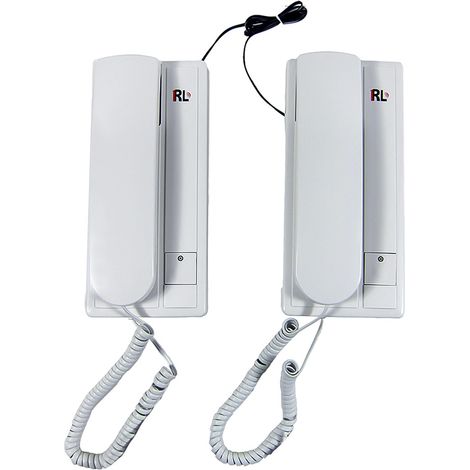 Citofono Bifamiliare Intercomunicante Parete 2 Unita' Cornette Interne RL-209 (1/5)