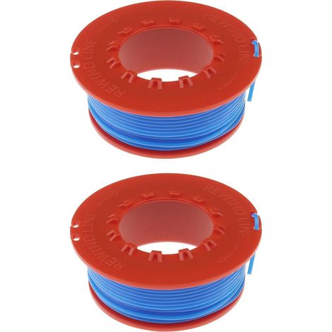 Lot de 2 bobines fil FLY031 5131060-90/6 compatible avec Flymo ET21 Mini Trim ST débroussailleuse 10 m Longueur du 1,5 mm Diamètre - (1/5)