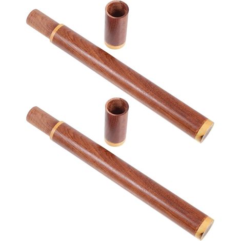 Tube en Bois de Dalbergia de Rangement pour Bâtonnets de Parfum 2pcs, Maintien Parfum et Qualité, pour Usage Personnel et Cérémonies Spirituelles (1/5)