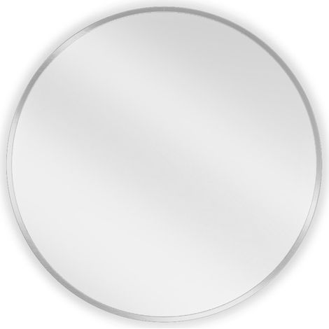 Mexen Loft miroir de salle de bain rond 60 cm, cadre inox - 9850-060-060-000-10 (1/5)