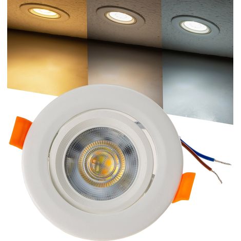 CHILITEC Spot encastrable LED Flat-36 CCT, EEK : F, 5 W, 3000/4000/6500 K