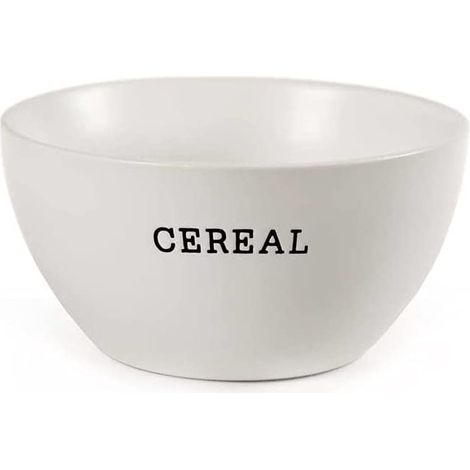 TAZZA BOWL PER LA COLAZIONE REALIZZATA IN CERAMICA CON SCRITTA CEREAL (1/2)
