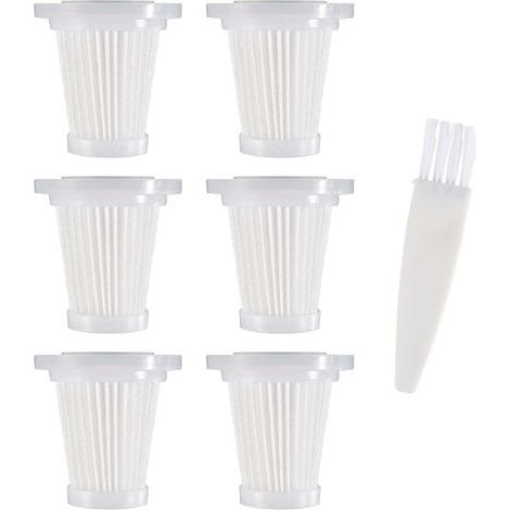 Packung mit 6 waschbaren HEPA-Filtern, Ersatzfilter für kabellose Mini-Handstaubsauger, für Auto-Handstaubsauger (1/5)