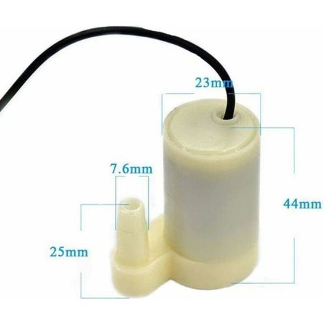 Pompe à eau submersible - - 5 pièces - DC3-6V - Faible bruit - 100L/H - Compacte - Installation facile (1/4)