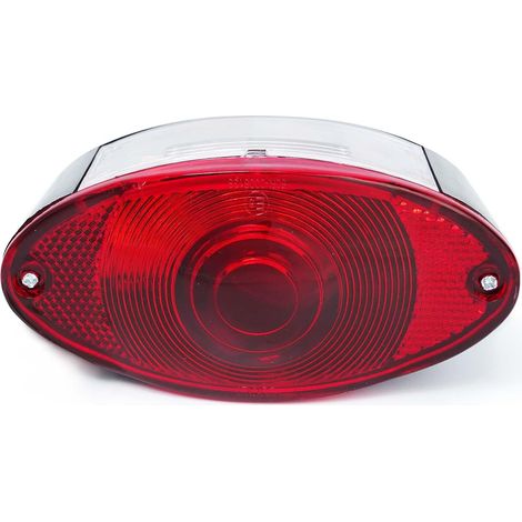 Motorcycle Motorbike Cafe Racer Oval Brake Tail Light Signal Lamp for Honda Yamaha Suzuki Kawasaki (1/5)
